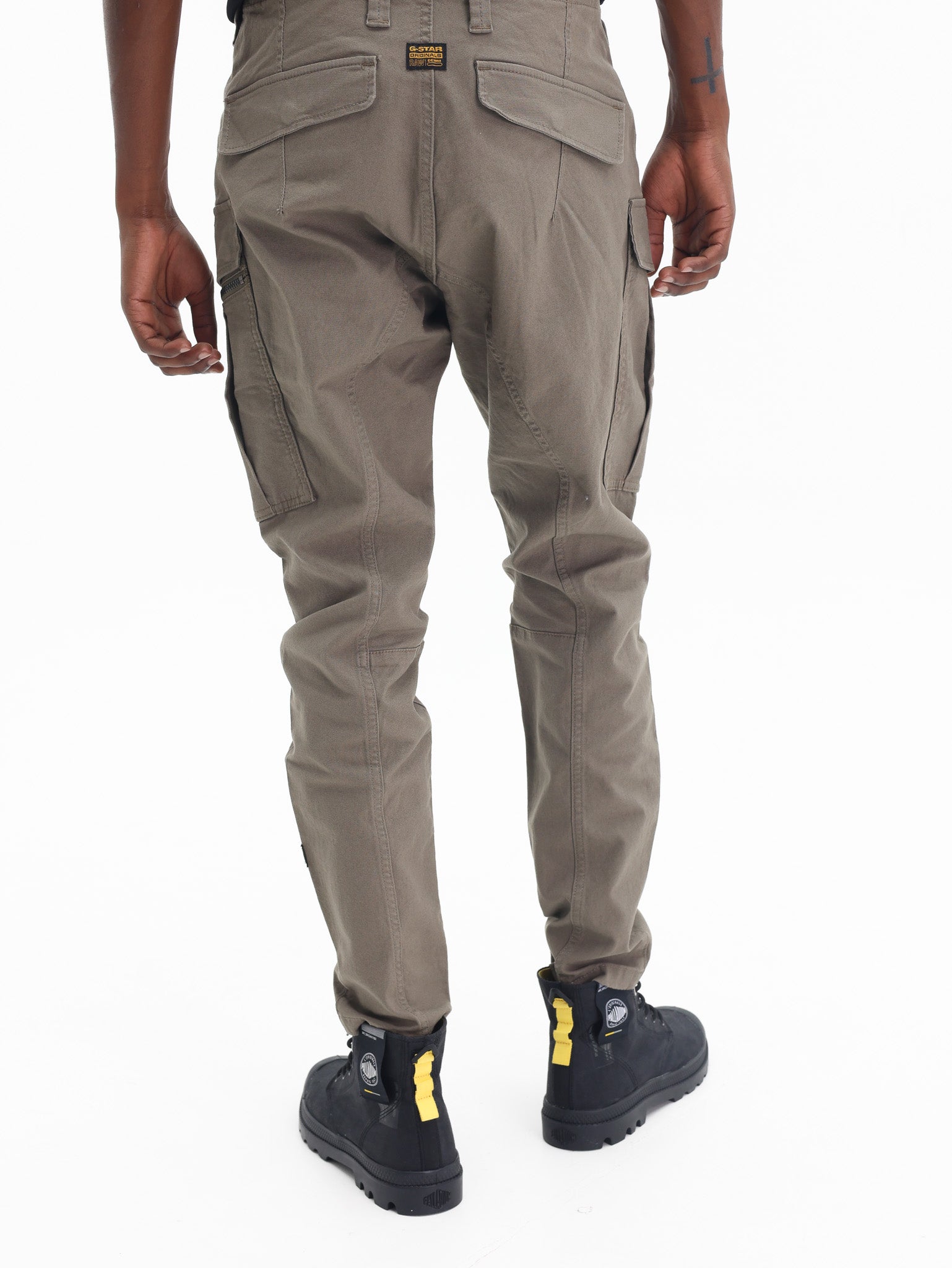 G-Star Cargo Pants Zip Pocket 3D Skinny Brown